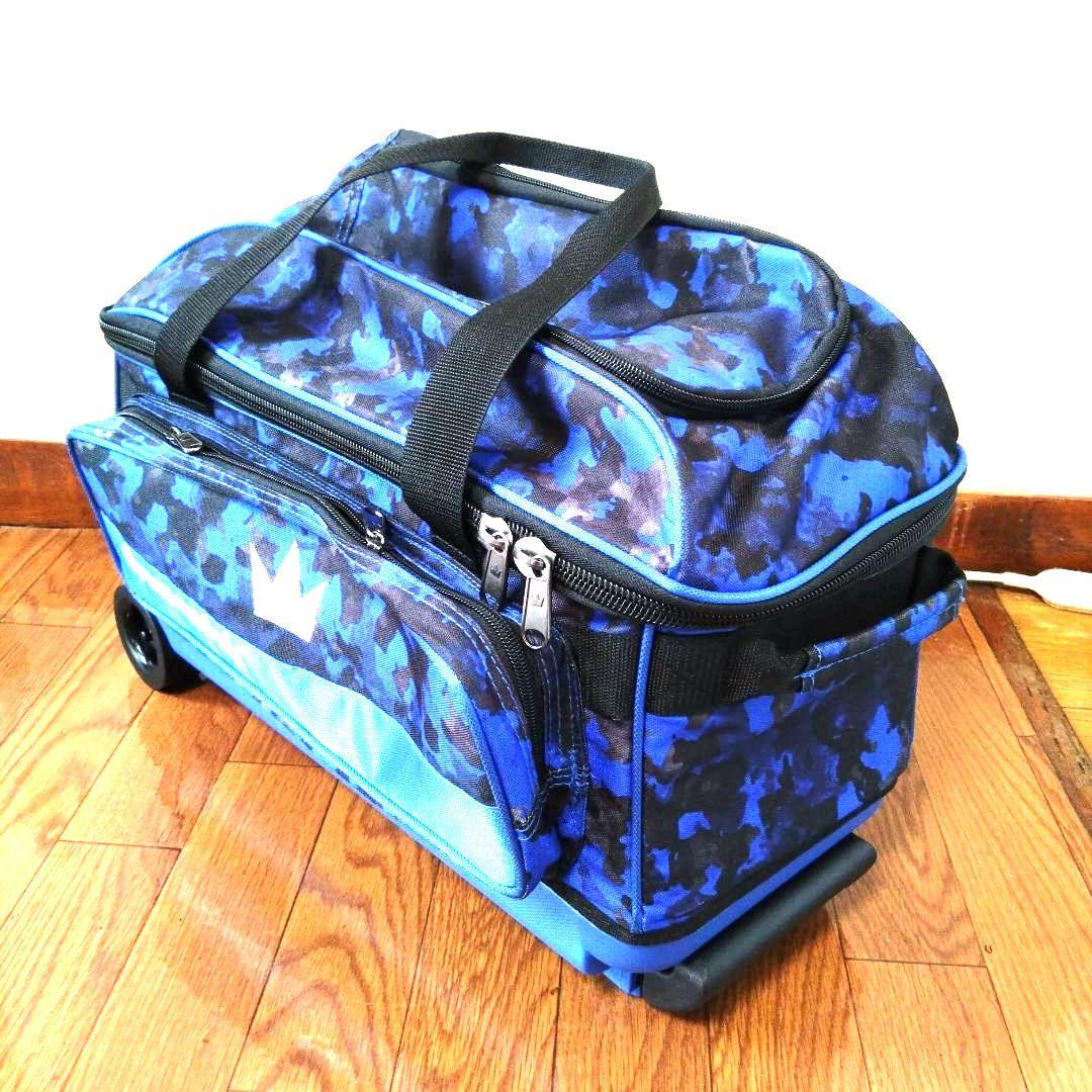 Brunswick ゾーンダブルローラーバッグ ブルーカオス 2個用