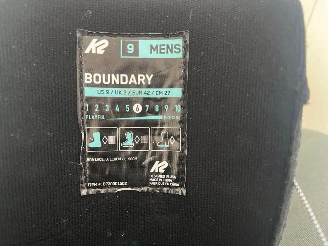 ほぼ新品　K2 BOUNDARY スノーボードブーツ 即購入可‼️