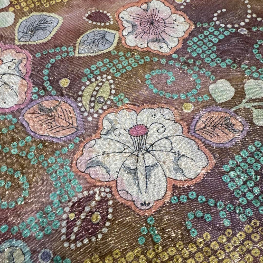 11-80 袋帯 美品 正絹 着物 辻ヶ花