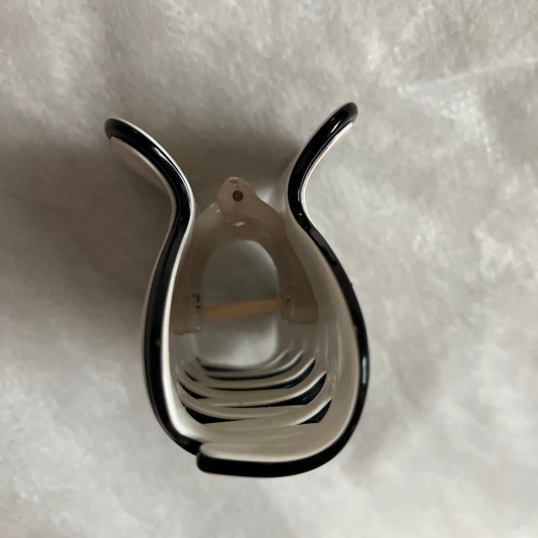 [chaco]コンプレックスビズ　バンスクリップ　バイカラー　ホワイト