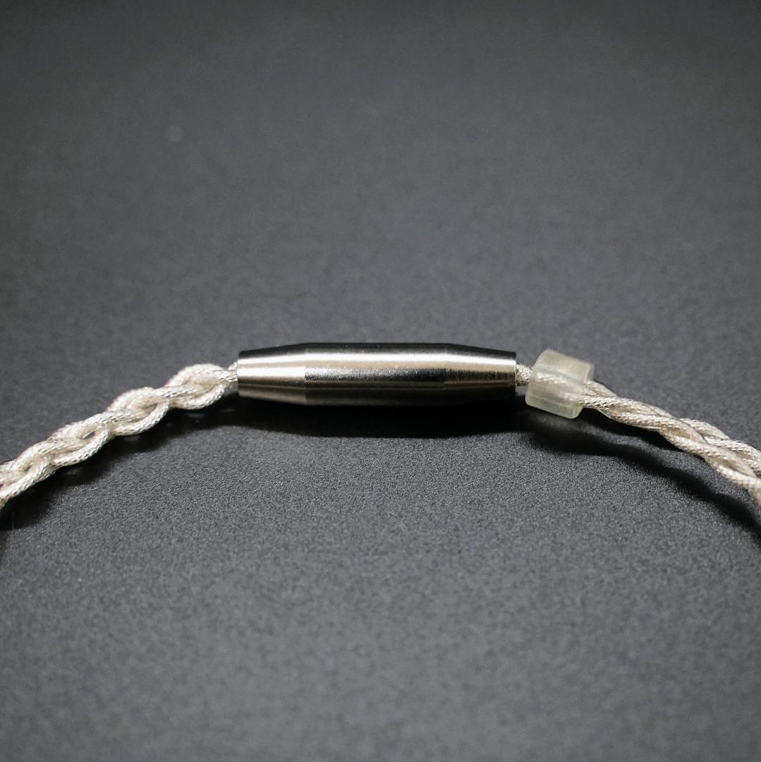 【希少L字】7N粒子単結晶銅銀メッキ リッツ構造 CIEM 2Pin 4.4mm