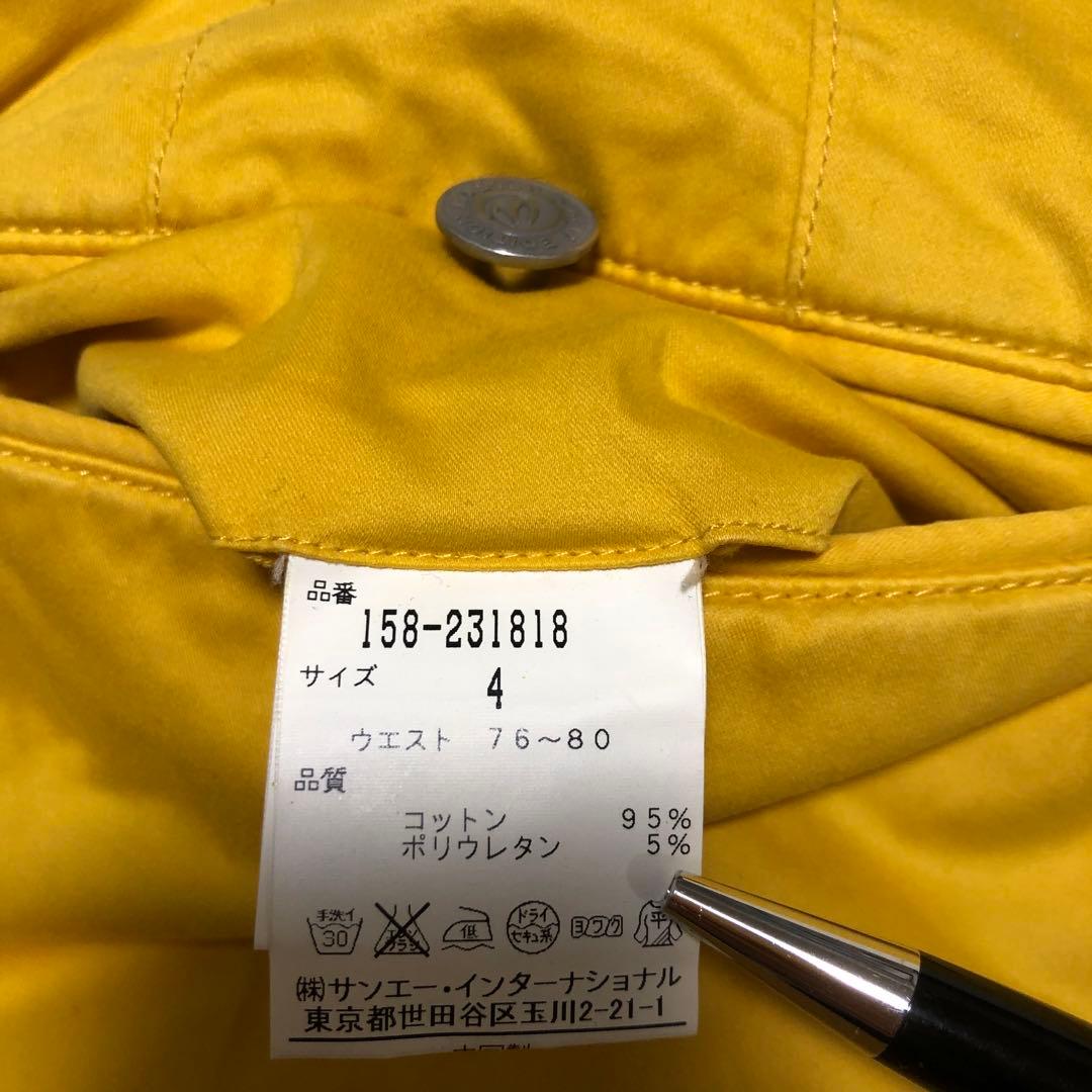マスターバニーエディション コットン系パンツ イエロー系 サイズ4