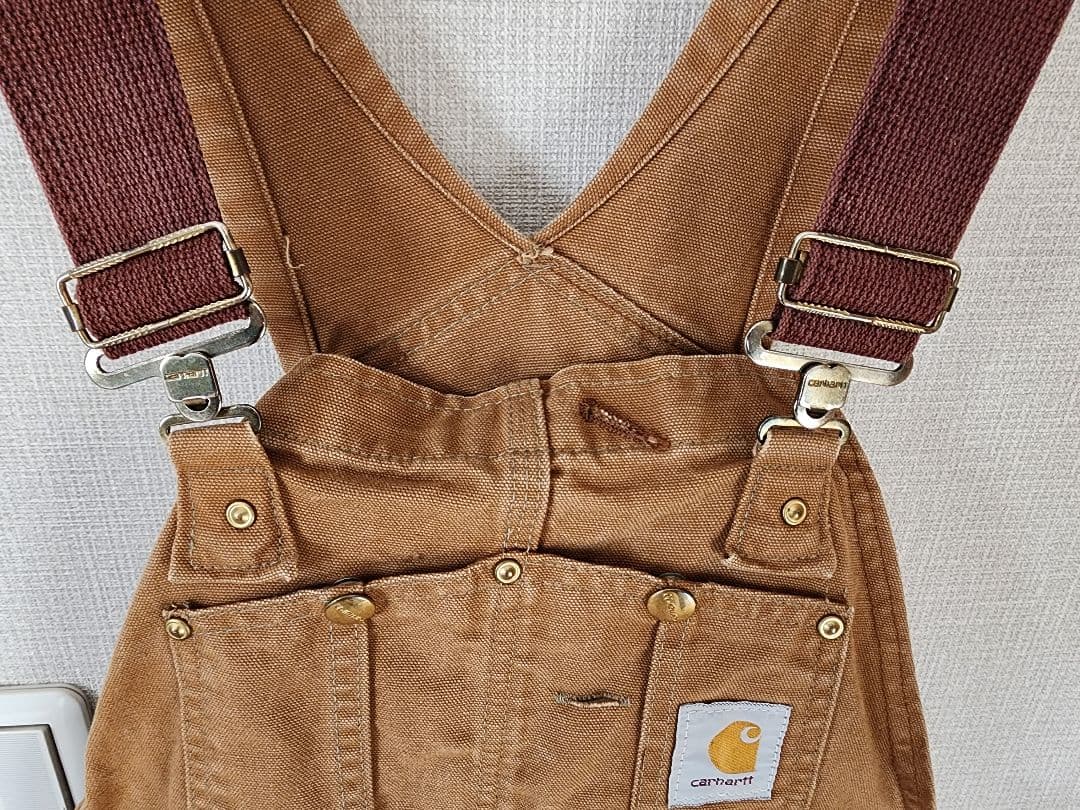 Carhartt ブラウンオーバーオール　USA製