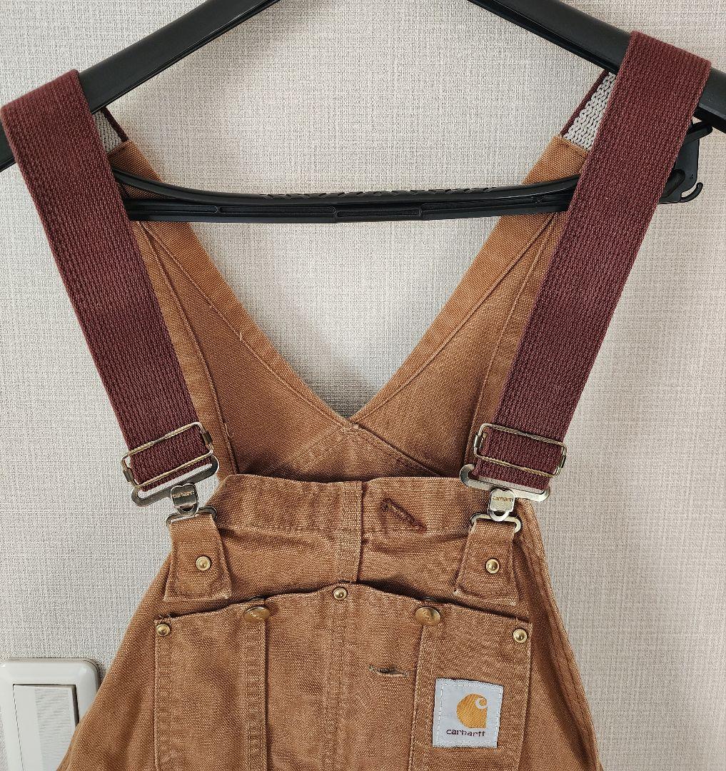 Carhartt ブラウンオーバーオール　USA製