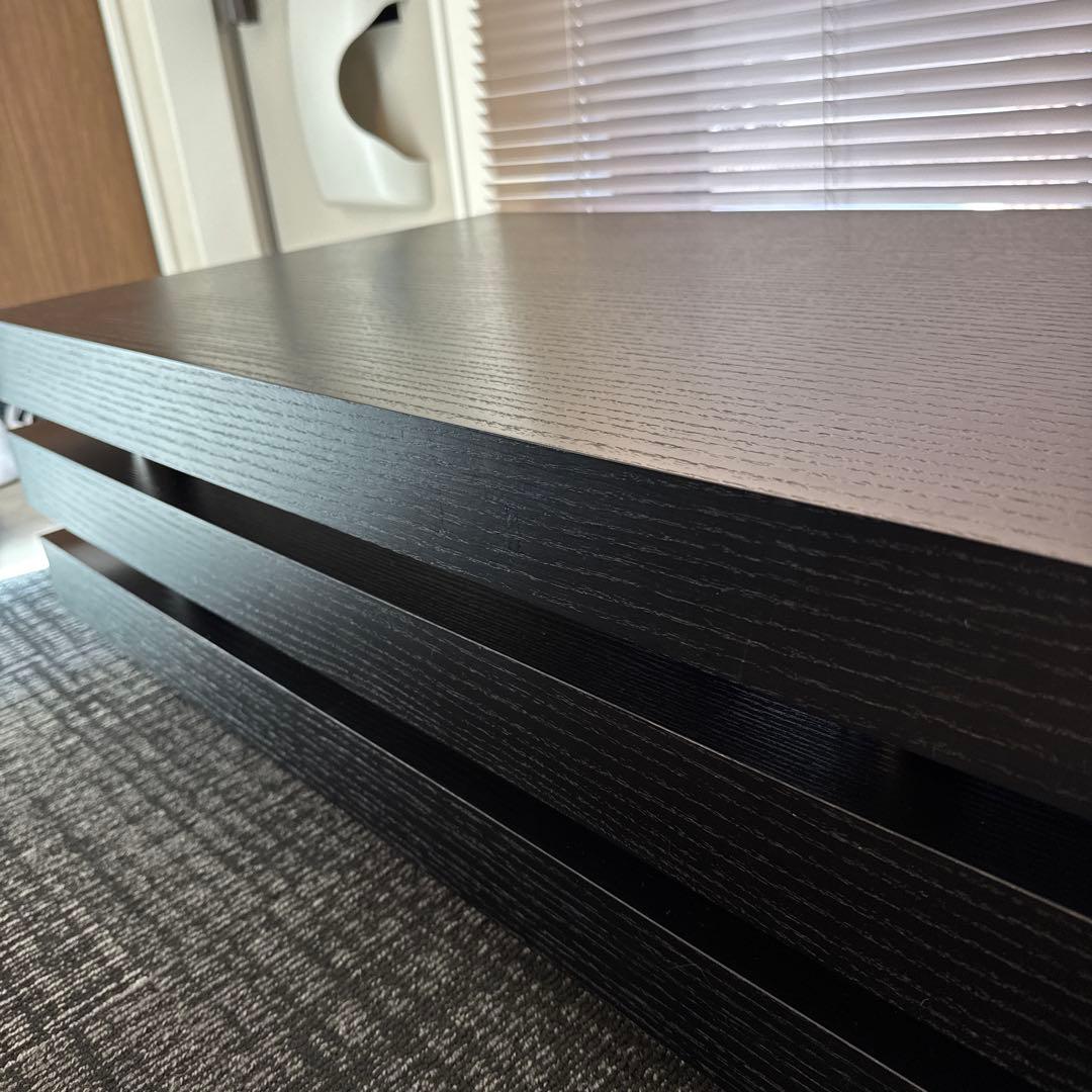 センターテーブル　ブラックオーク突板　長方形