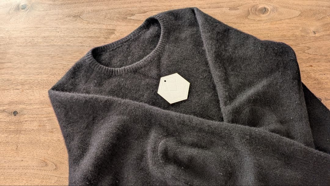 【美品タグ付】YINDIGO AM CASHMERE SWEAT ブラック