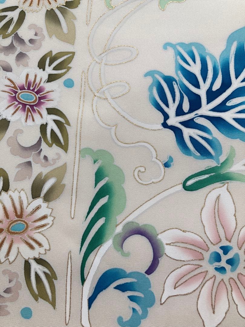 【超美品】【激安】【早い者勝ち】染め名古屋帯 花柄刺繍 雑誌掲載品