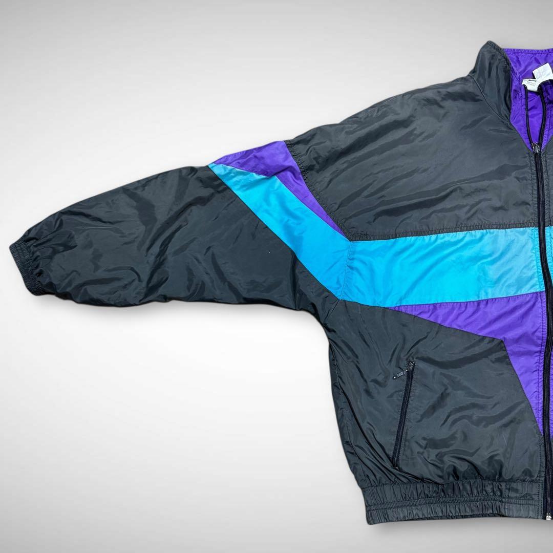 90s old Nike ナイロントラックジャケット ビンテージ古着L短丈ナイキ