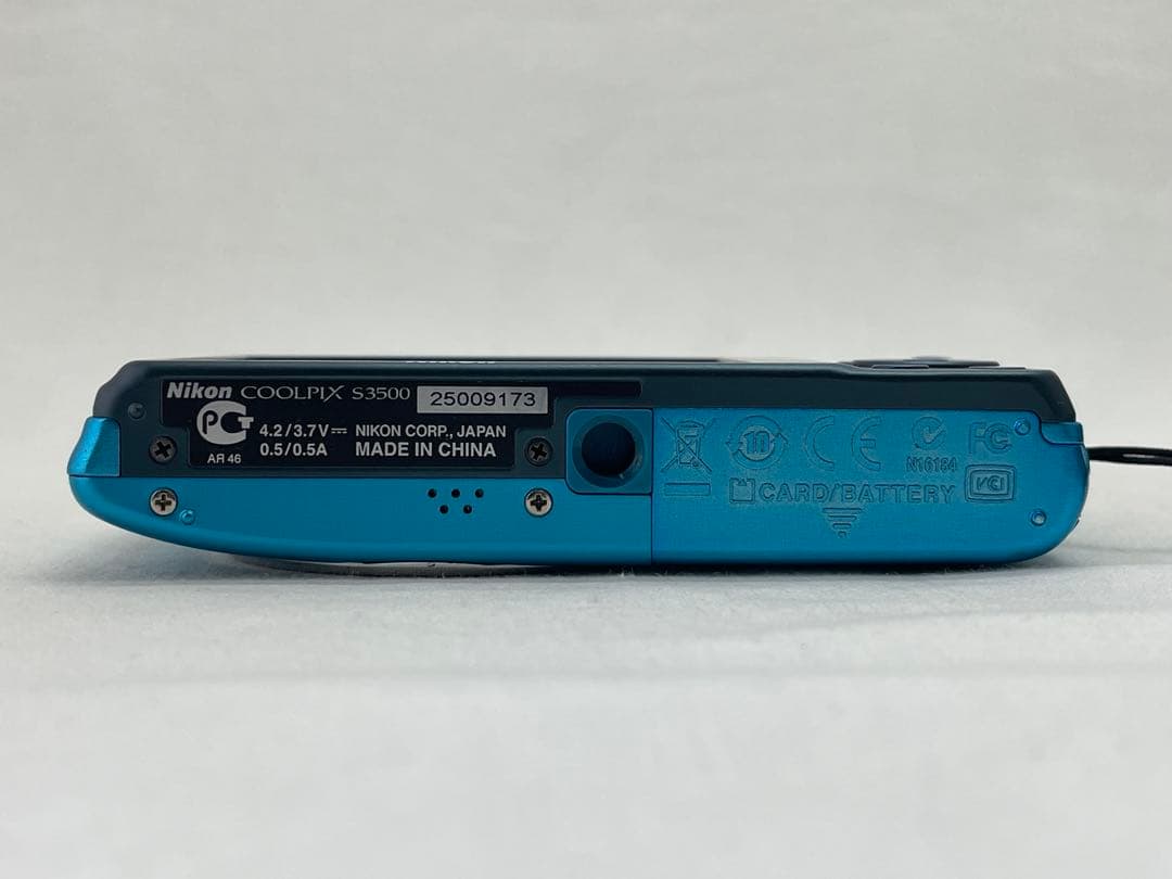 美品・動作確認済み Nikon COOLPIX S3500ブルー 7倍光学ズーム