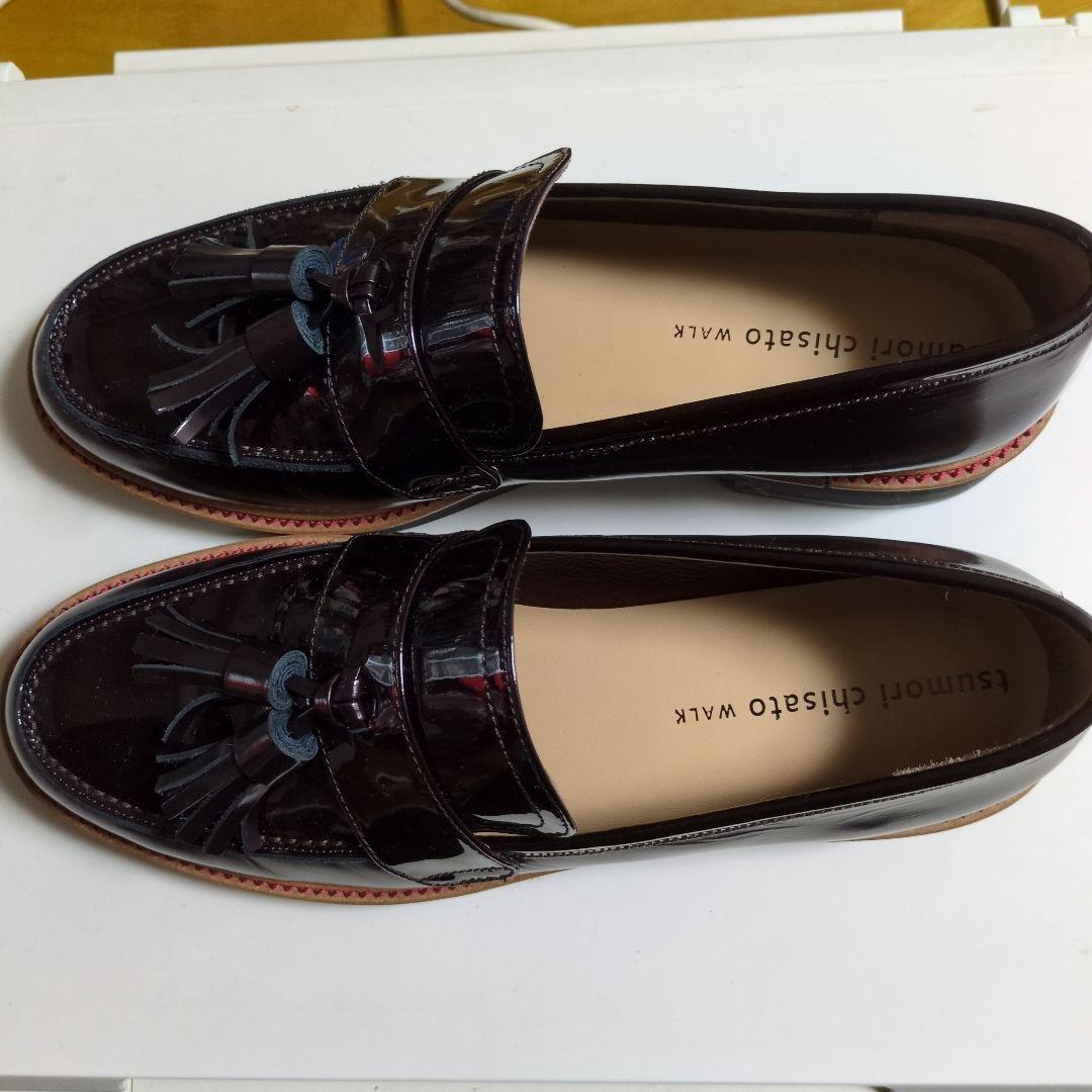 美品✨️ツモリチサト ウォーク タッセルローファー　エナメル　23.5