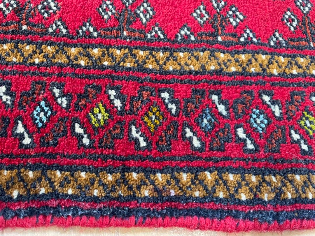 ペルシャ絨毯　トライバルラグ　オールドトルクメン　66✖️91cm