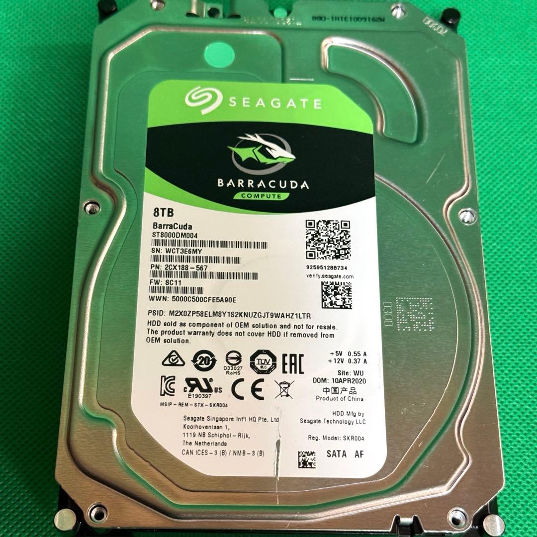 ジャンク扱★SEAGATE SATA4台まとめ★8T、４Tなど★Mac認識無し