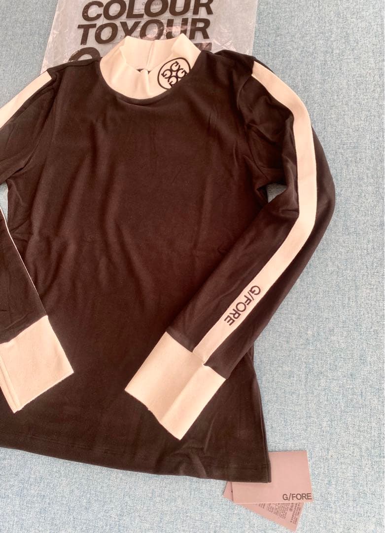 G/FORE ジーフォアゴルフレディースウェアモックネック長袖