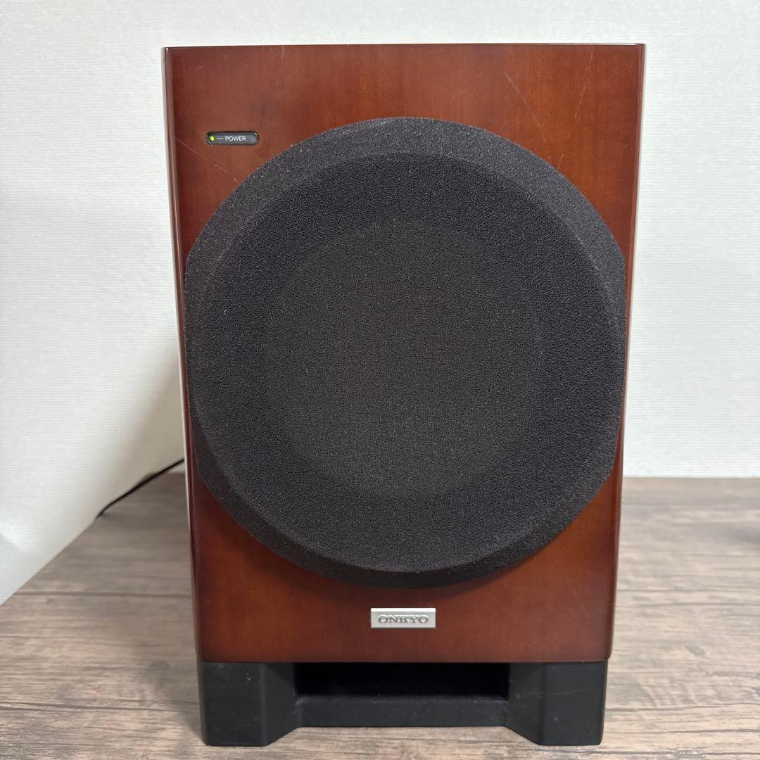 動作確認済 SL-A250 ONKYO サブウーファー ブラウン