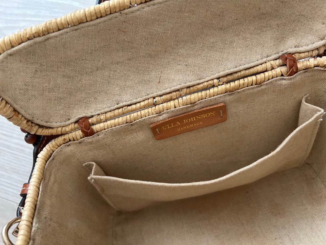 【ULLA JOHNSON】ストラップ付きかごバッグ