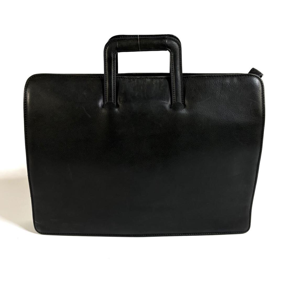 BALENCIAGA レザー ビジネスバッグ ブラック ゴールド金具