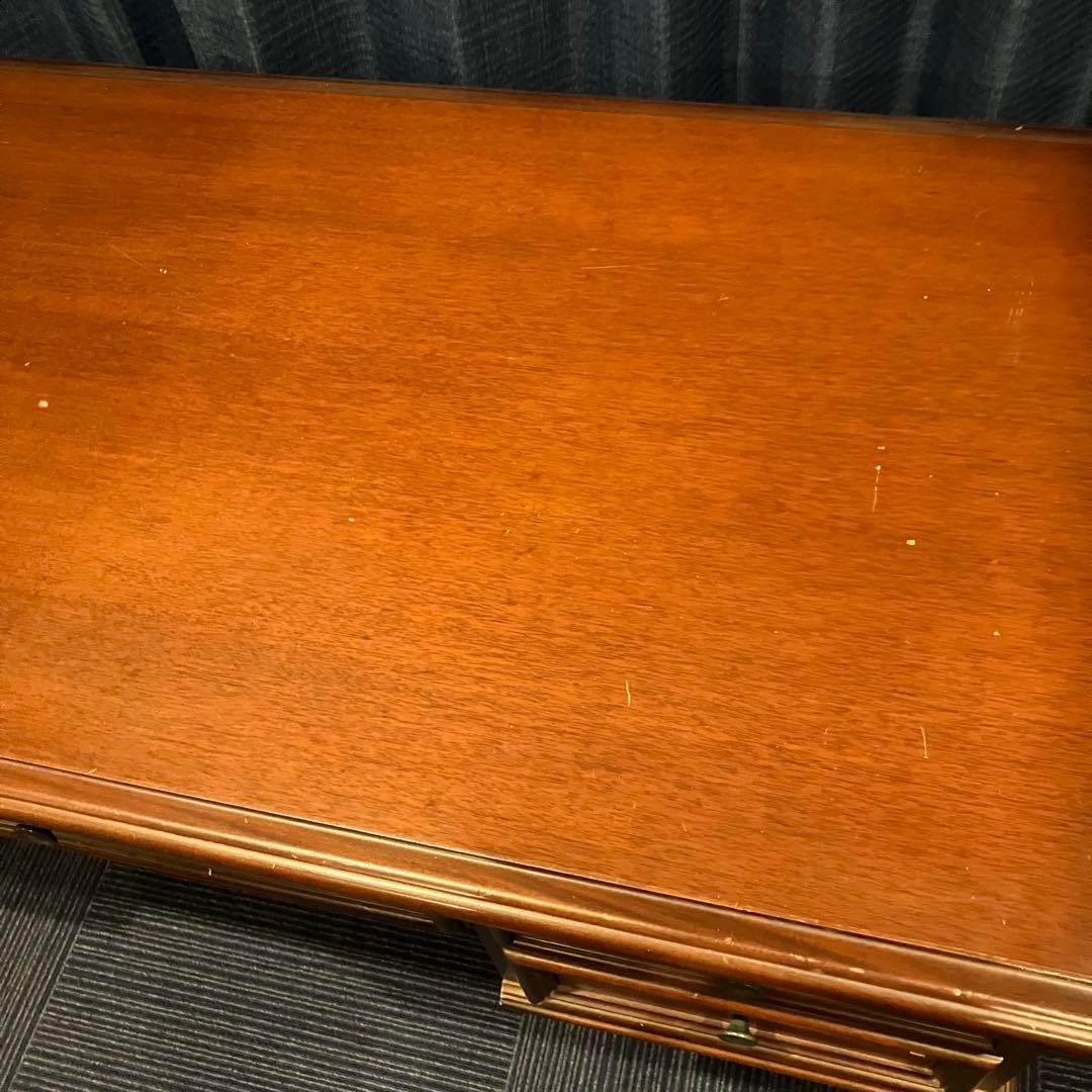 A2C17■東海家具 猫脚 両袖デスク KENT ケント アンティーク机