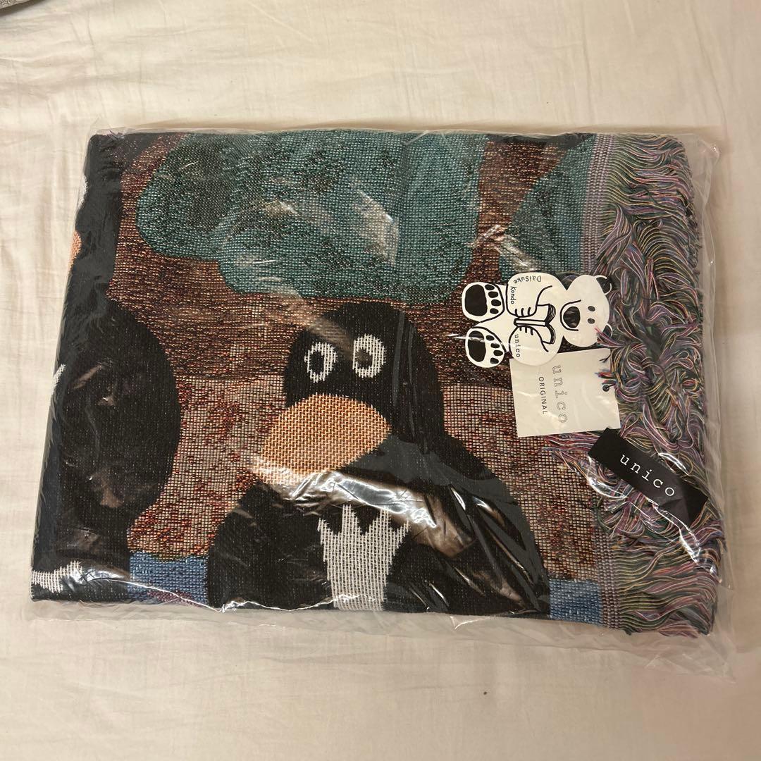 新品未使用　未開封　unico daisuke kondo 動物柄ブランケット