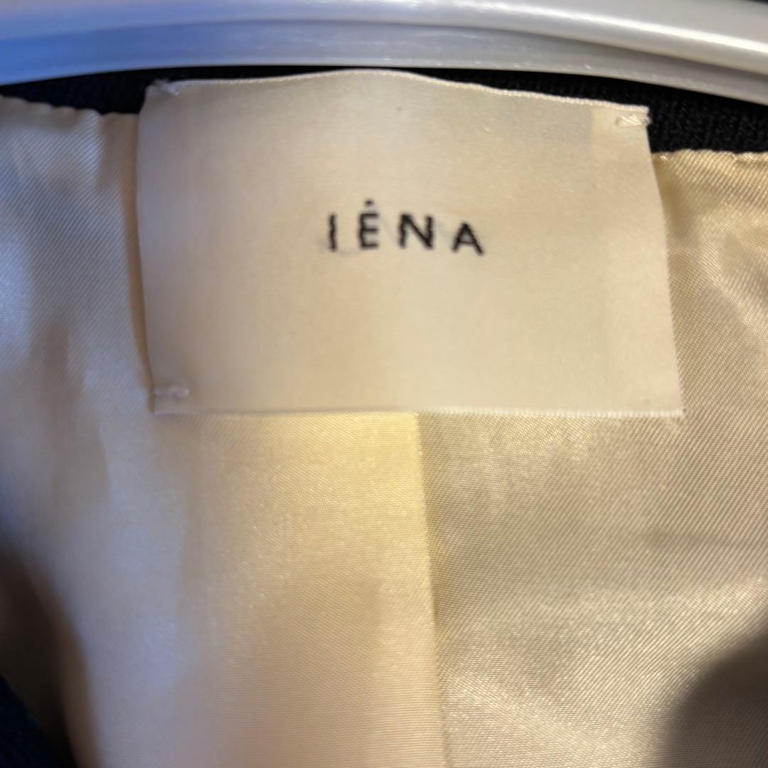 イエナ IENA キャバリーメルトンロングPコート アウター ピーコート 黒