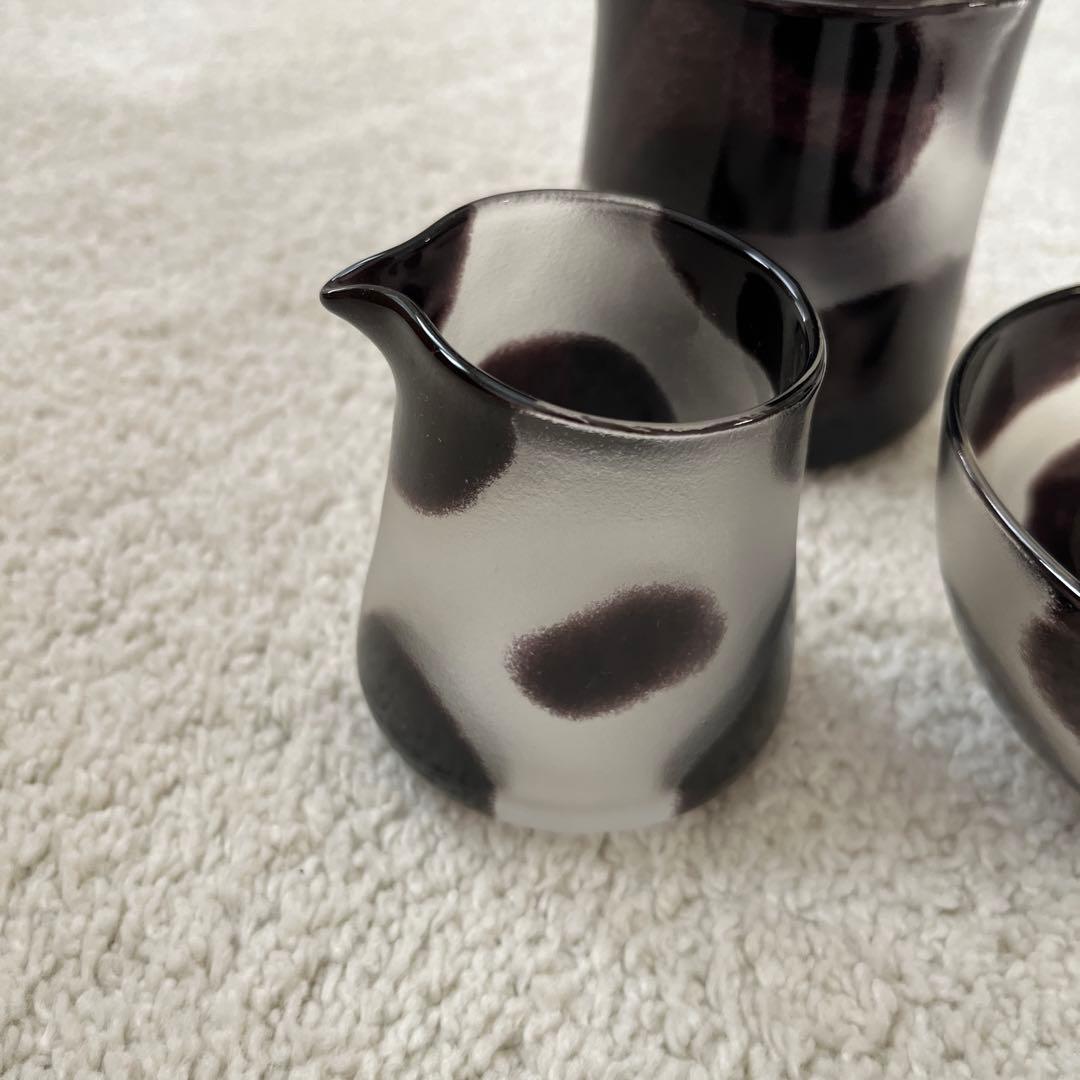 辻和美さん　モウモウ　グラスコップ　3点セット