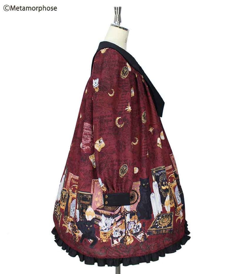 メタモルフォーゼ 黒猫Aラインワンピ