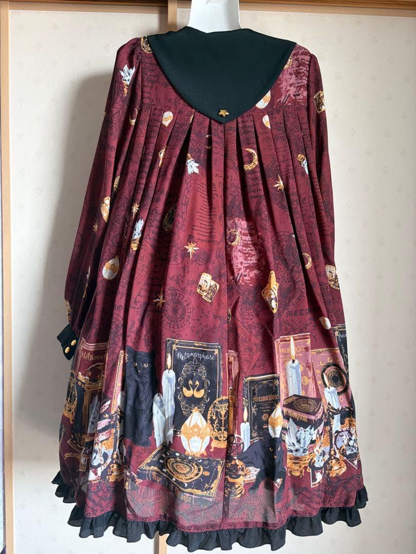 メタモルフォーゼ 黒猫Aラインワンピ