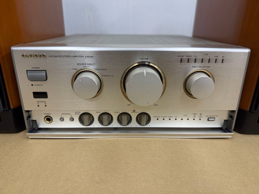 【ONKYO】アンプ A-922M ＋ スピーカー D-212EX ペア セット
