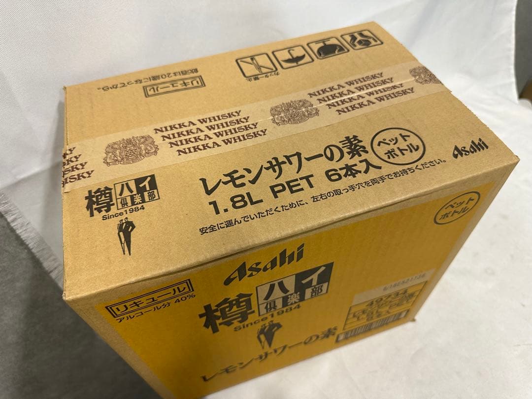 4) 格安！アサヒ「樽ハイ倶楽部レモンサワ一の素 1800ml」の6本セット