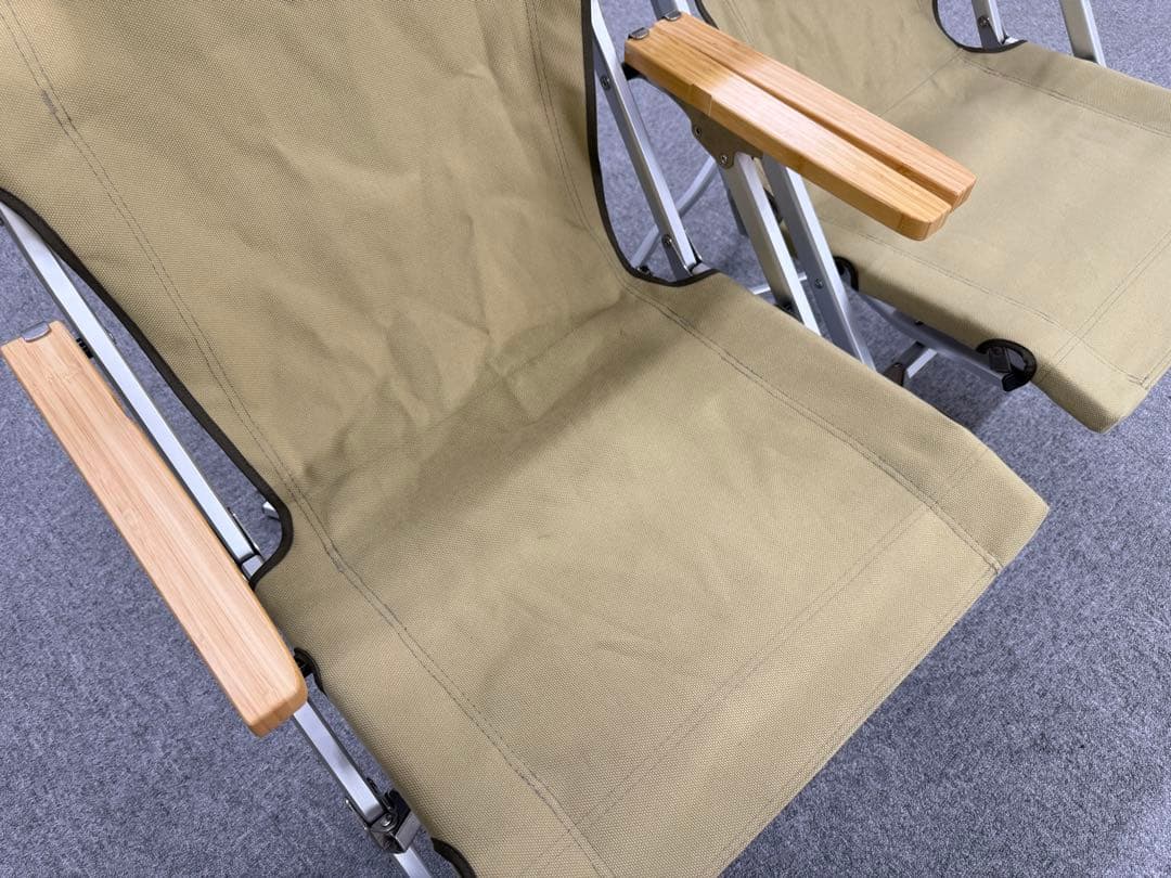  PEAK ローチェア 30 カーキ 2脚セット カバー付き