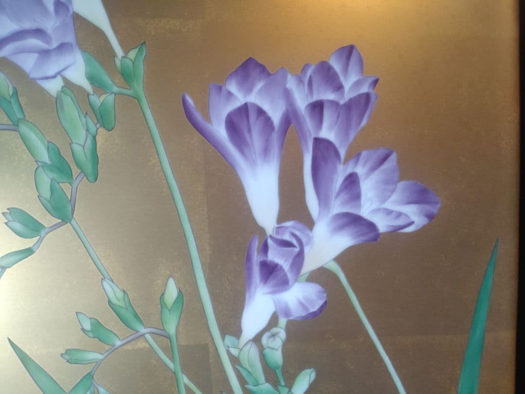 ノリタケハンドペイント　フリージア