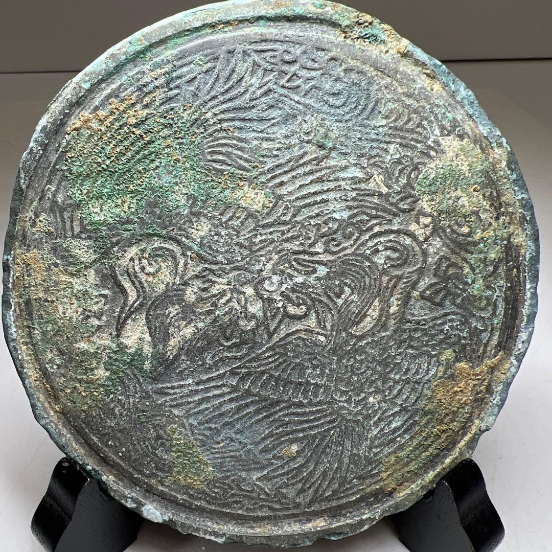 古代　唐物　古鏡　129g/11.5㎝　東Y8-0210①