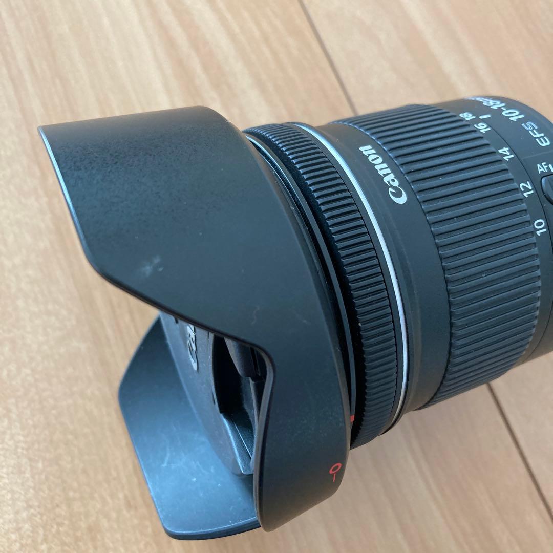 Canon 超広角レンズ　EFS10-18mm レンズフード付き