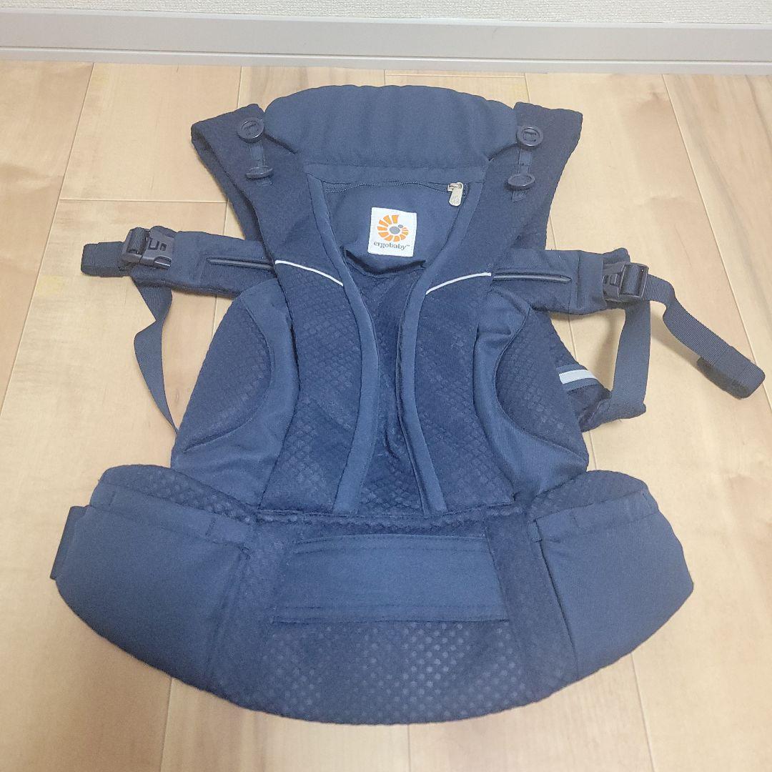 【未使用級】エルゴベビー 抱っこ紐 オムニブリーズ メッシュ ミッドナイトブルー