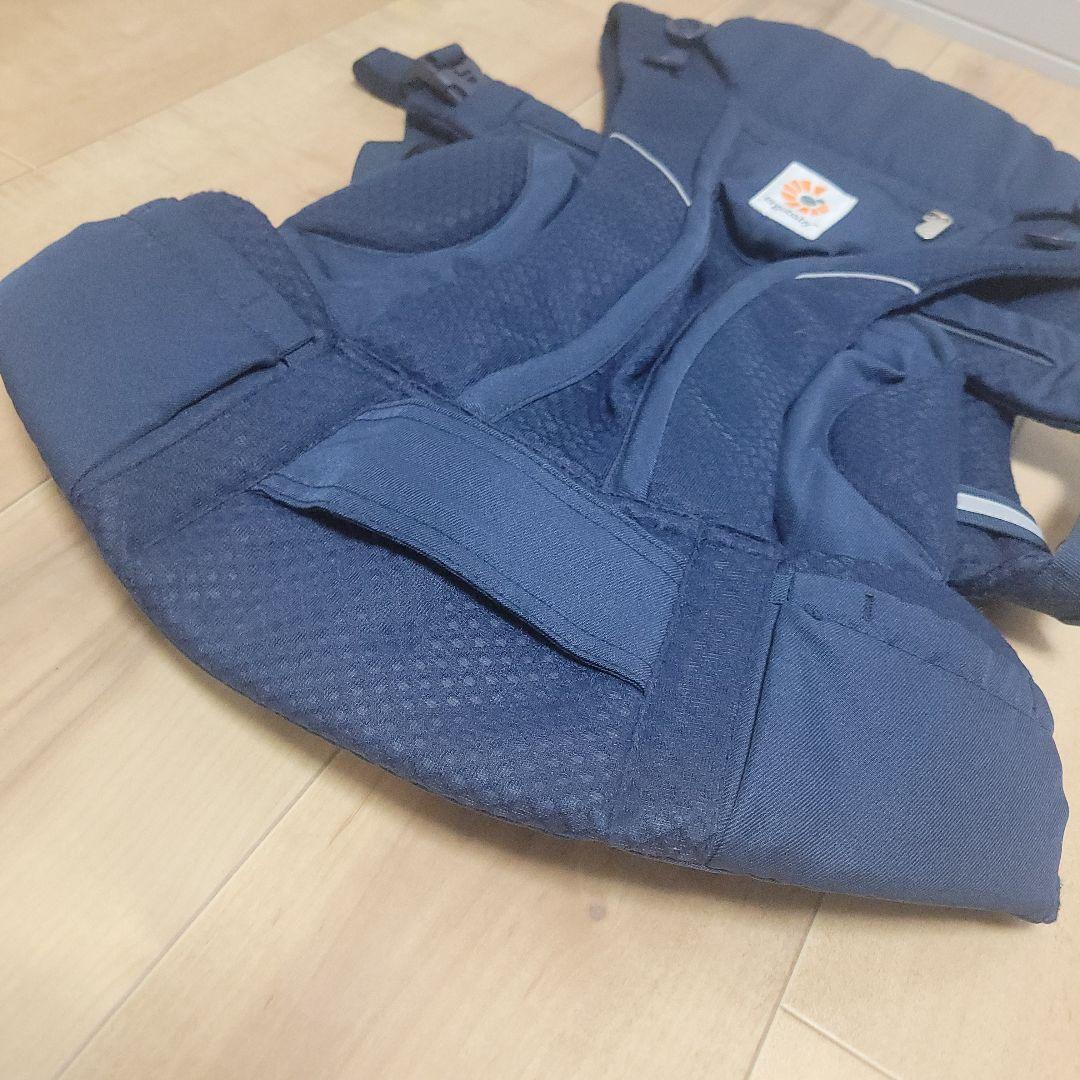 【未使用級】エルゴベビー 抱っこ紐 オムニブリーズ メッシュ ミッドナイトブルー