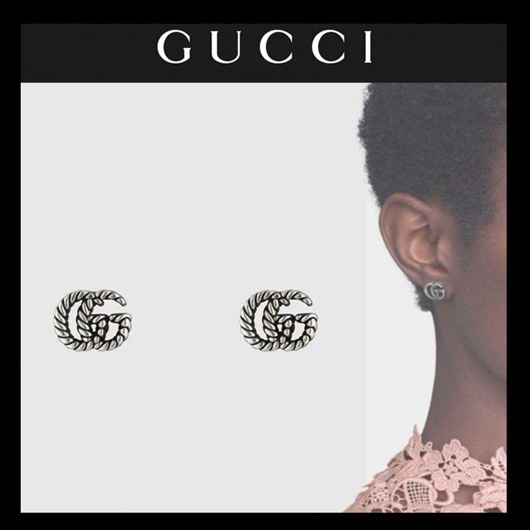 L.　GUCCI ダブルG ピアス