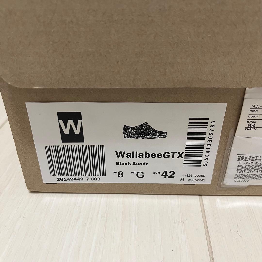 クラークス ワラビーGTX Black UK8