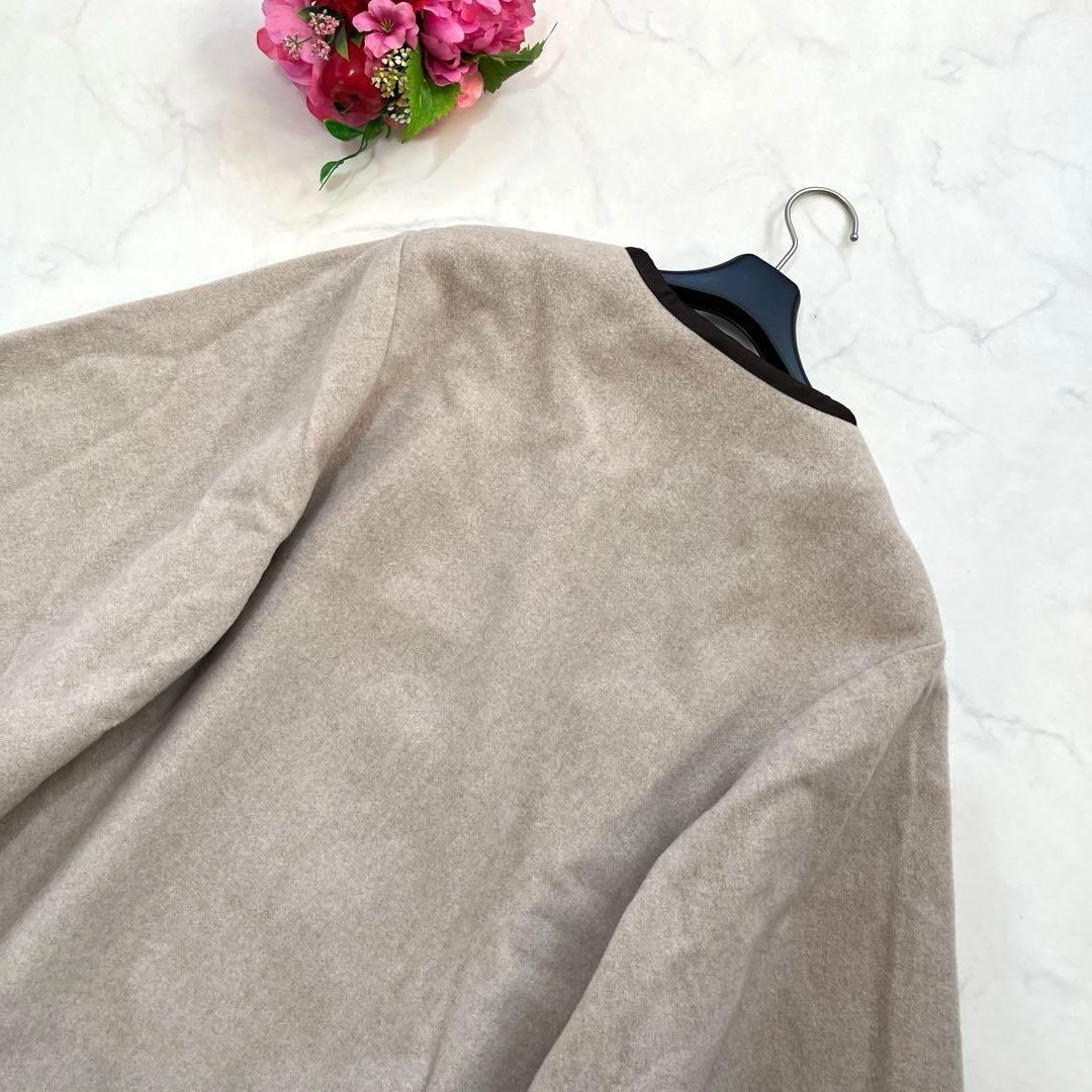 極美品☆Rene ルネ　ケープコート　ポンチョ風　刺繍ボタン　36