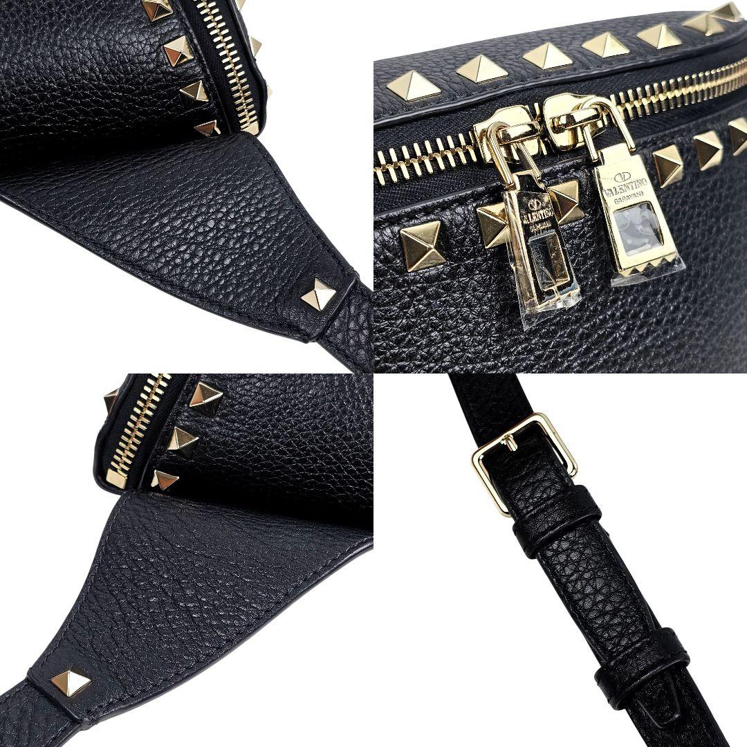 美品 ヴァレンティノ VALENTINO ロックスタッズ ボディバッグ
