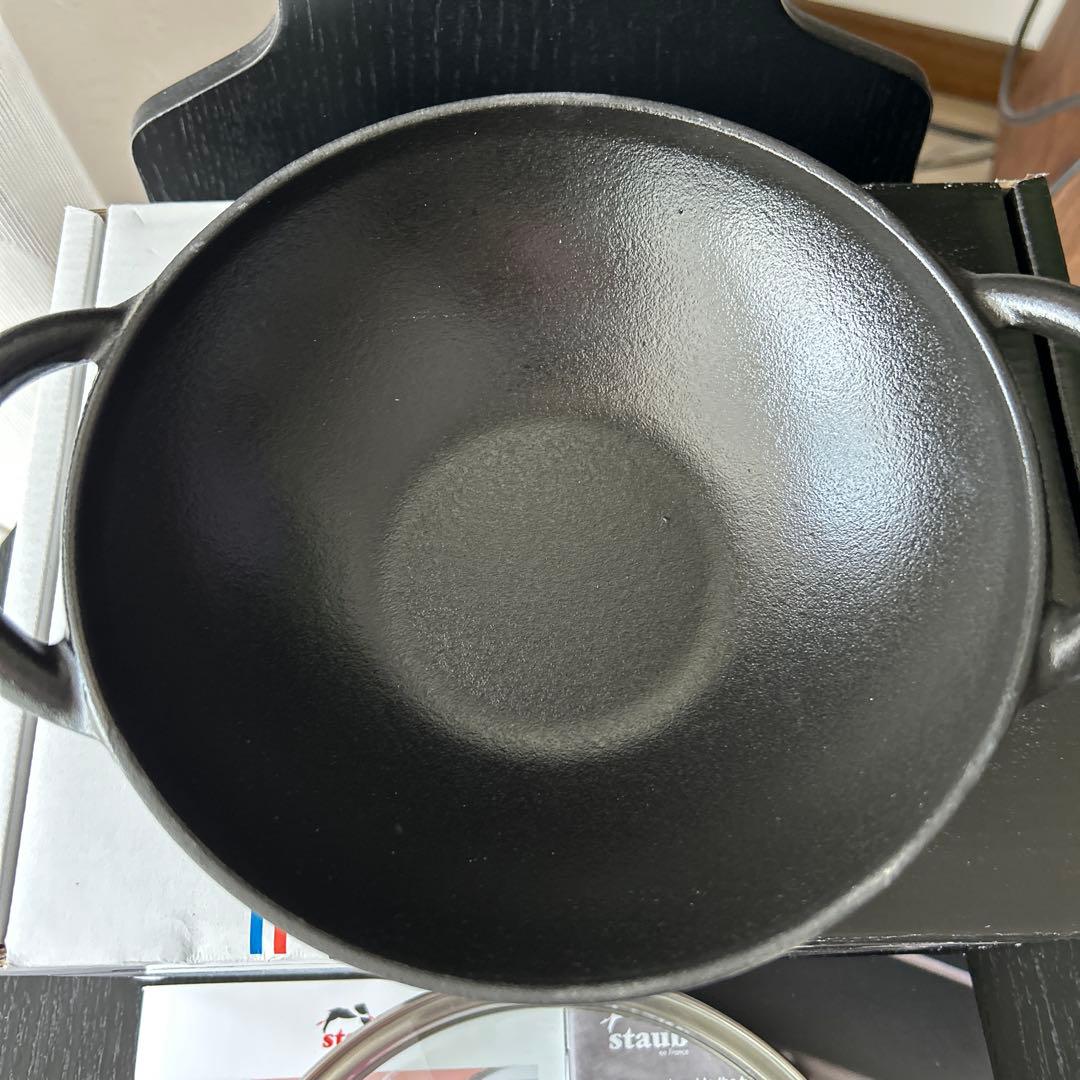 ストウブ　STAUB ベビーウォック　ブラック　鍋　16cm