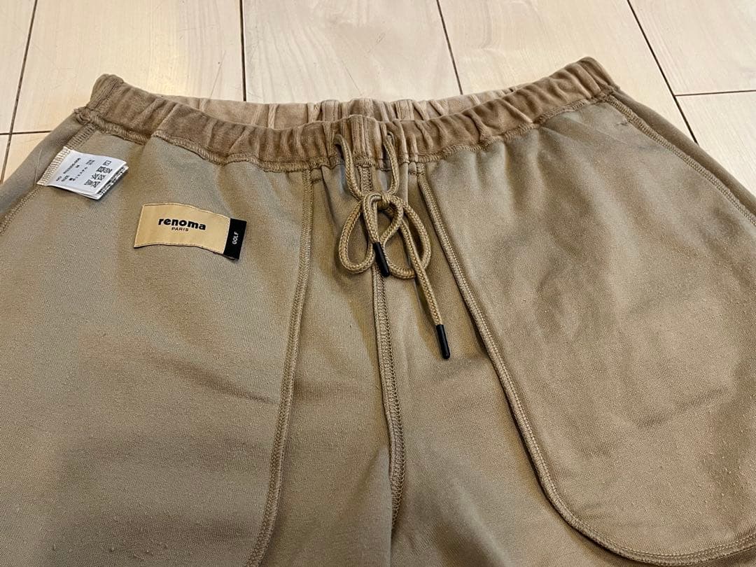 【希少】renomaレノマ ベロアセットアップ 半袖ポロシャツＬ＆ハーフパンツＭ