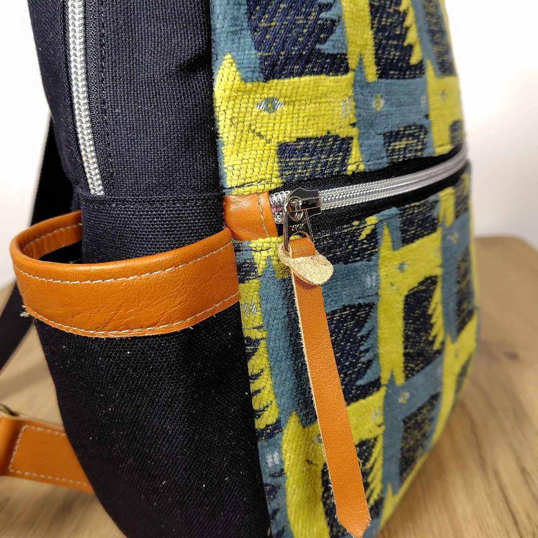 【SALE】ミナペルホネン/サラブレッドネイビー/ボストン型トートリュック本革キ