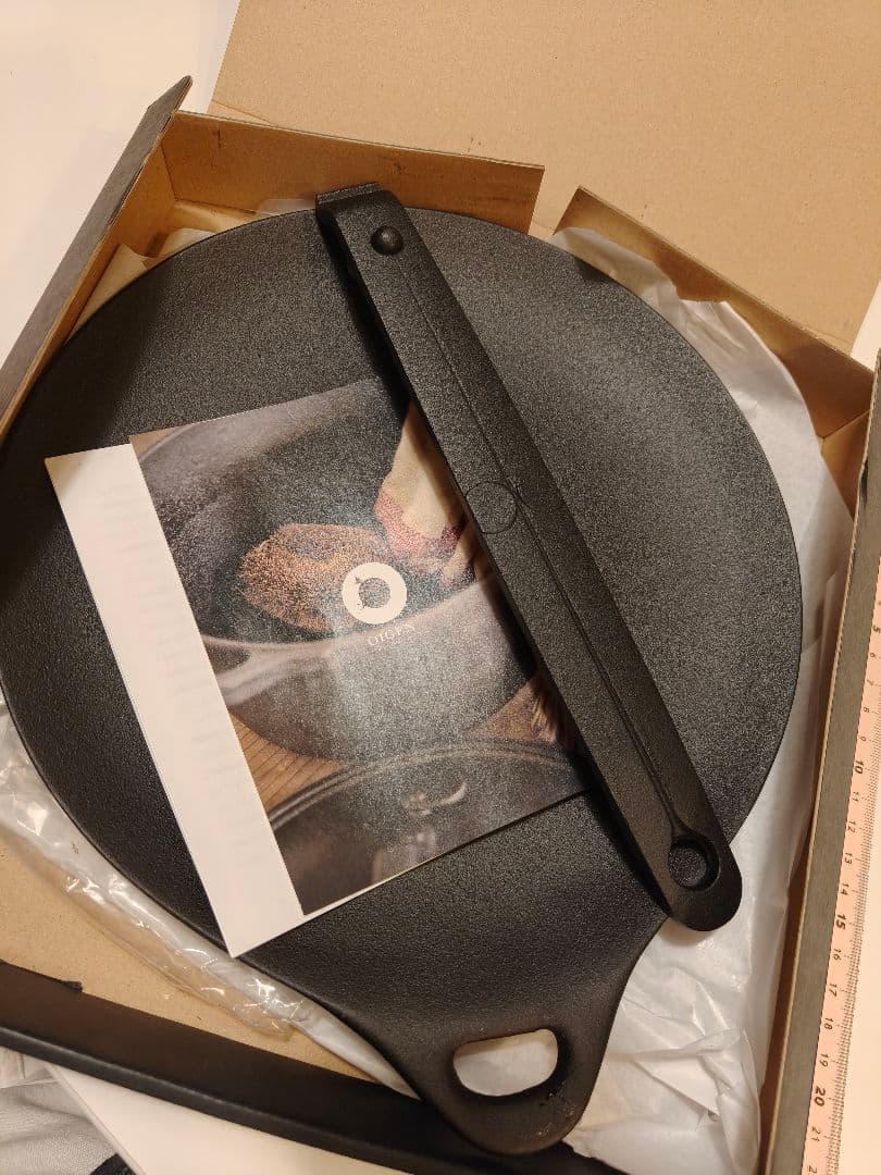 OIGEN及源鋳造ピアット24cm F-461鉄フライパン皿 南部鉄器キャンプ