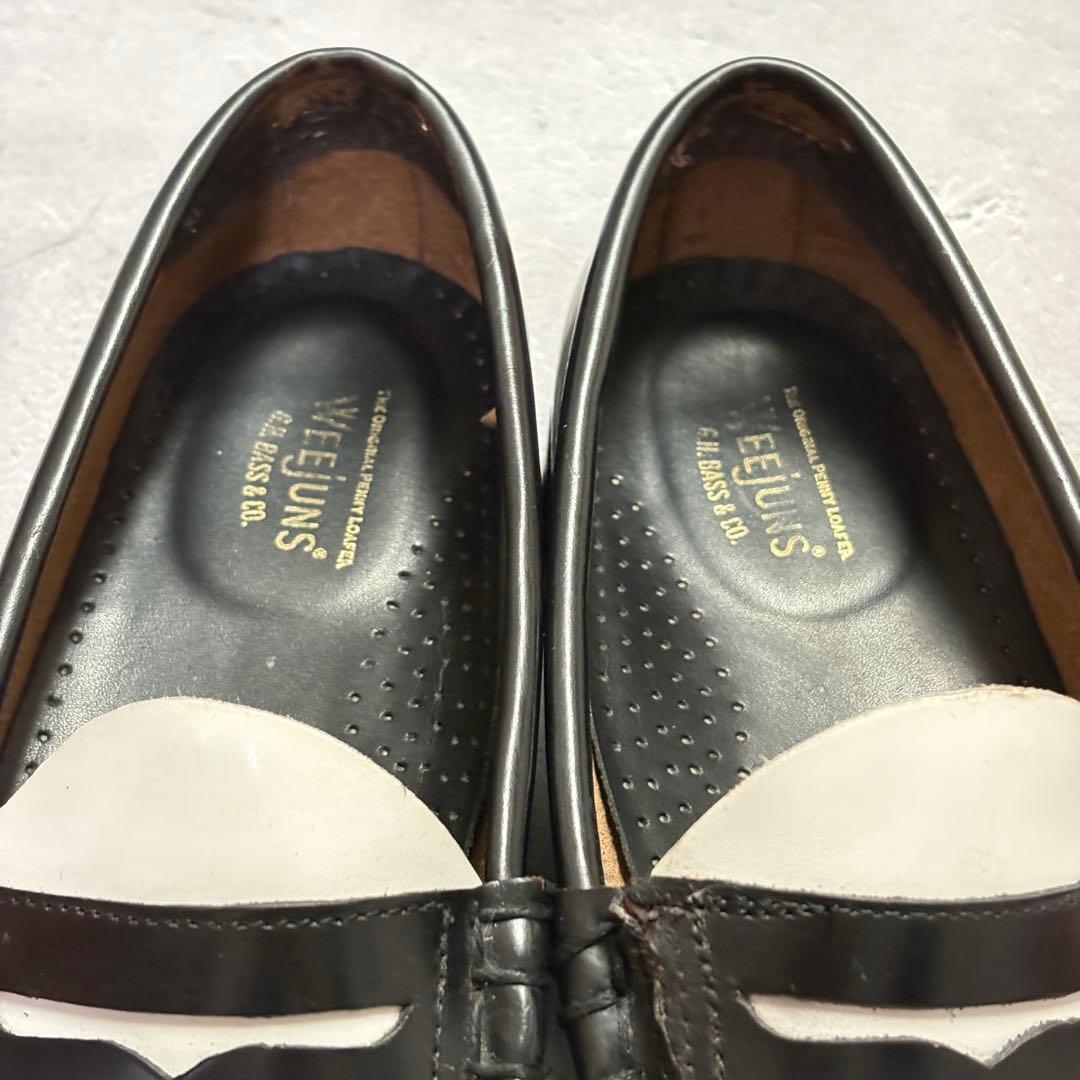 ジーエイチバス　G.H.Bass　革靴　ローファー　バイカラー　42