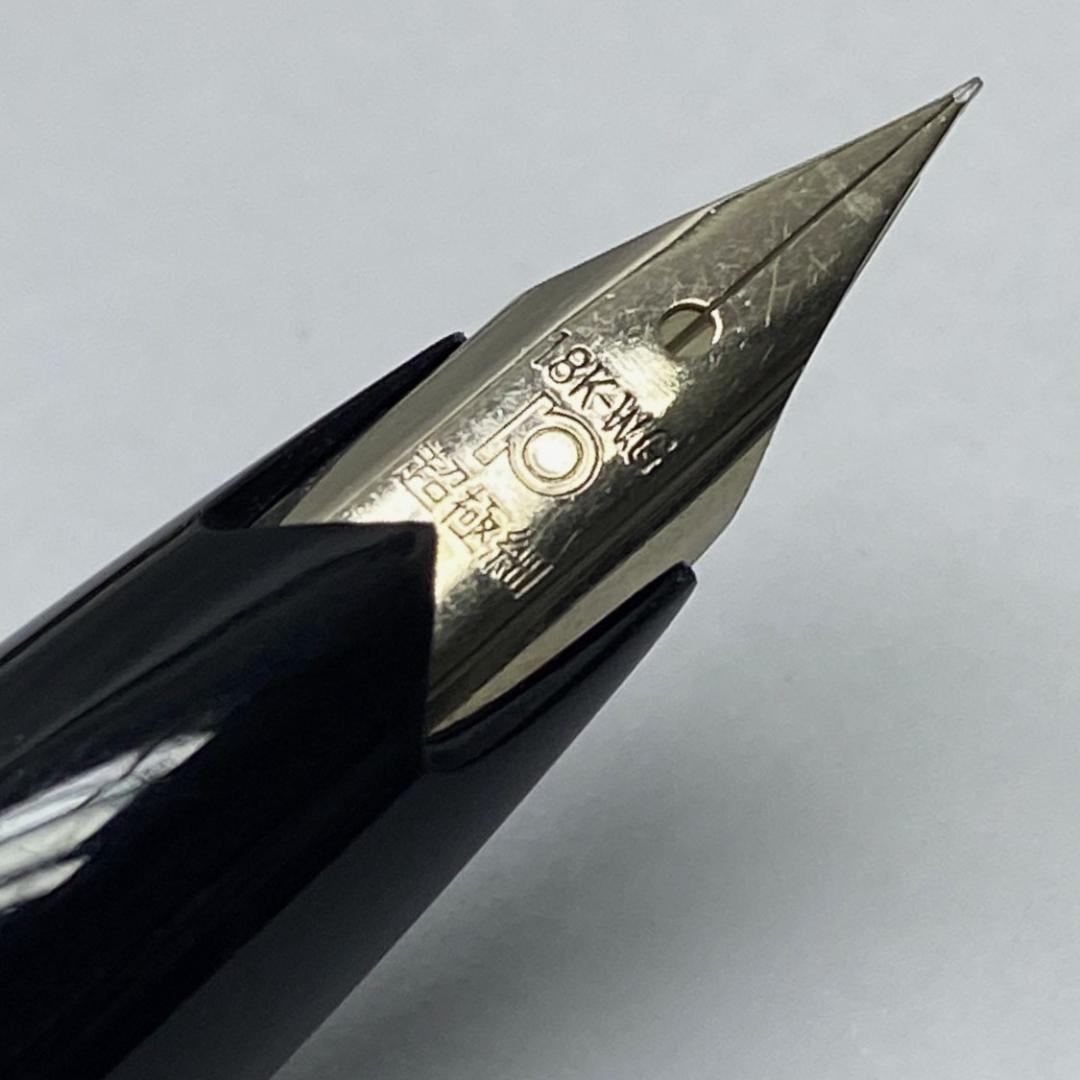 18K-WG 銀製 PLATINUM プラチナ万年筆 スターリングシルバー