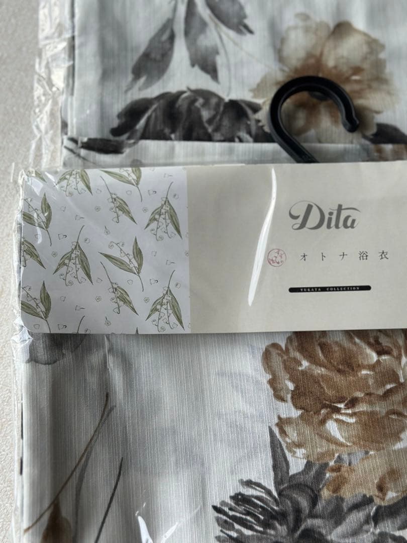 花柄 浴衣・帯・靴・着付け本付き　5点セット