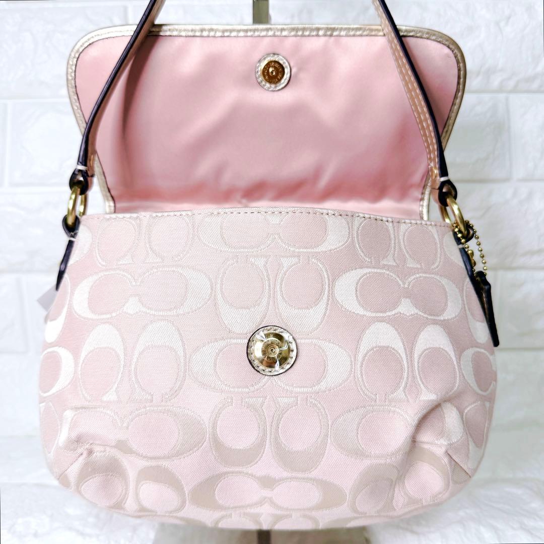 未使用✨COACH ワンショルダーバッグ アクセサリーポーチ シグネチャー