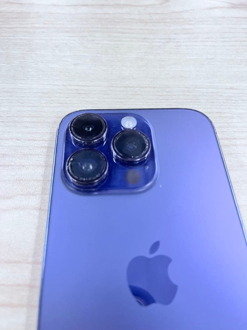 iPhone14Pro パープル 256GB 本体 Apple 画面割れ