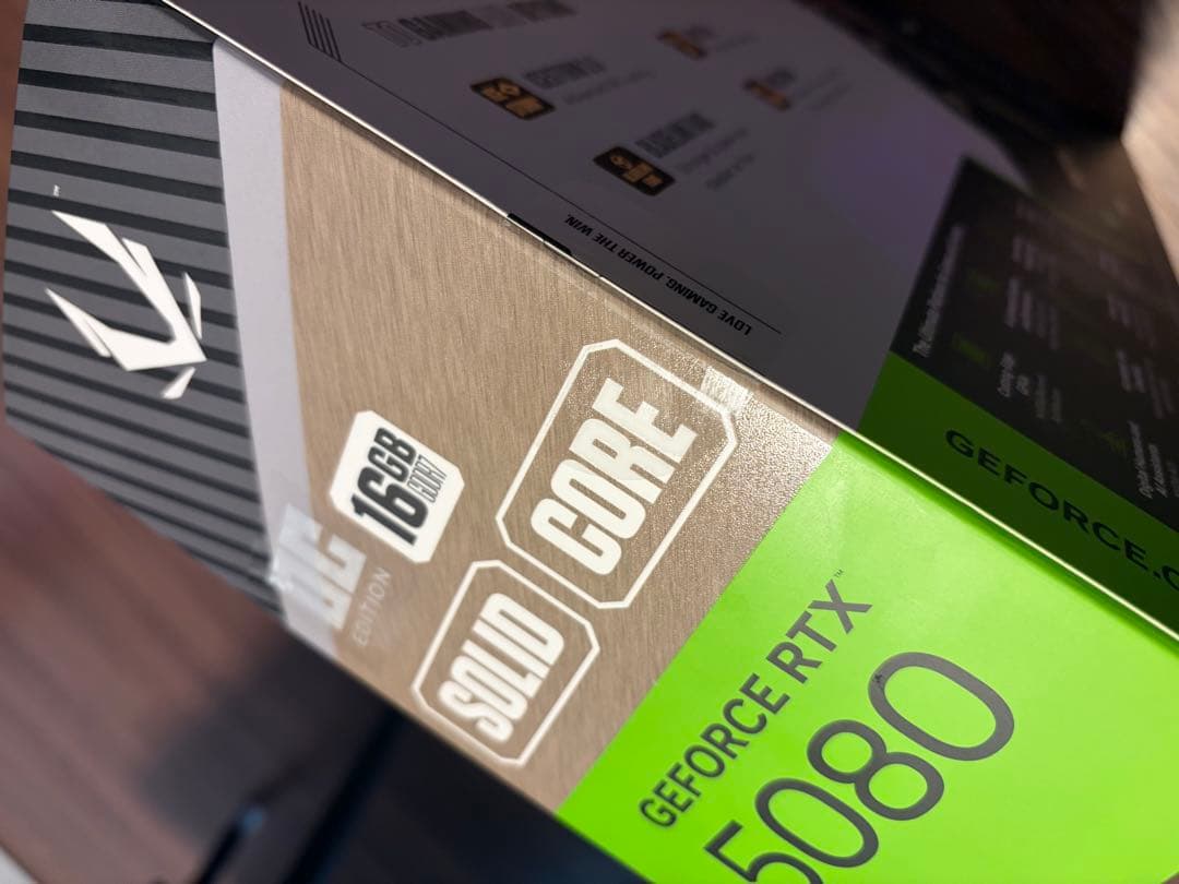 新品・未開封品ZOTAC RTX5080 Solid core OC