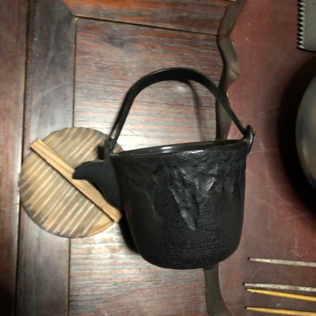 火鉢セット 炭 火箸 灰ならし 酒器 五徳