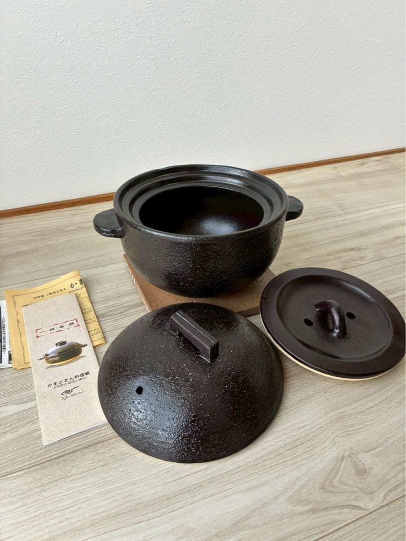 土鍋　　長谷園　伊賀焼ご飯炊き名人『かまどさん』三合炊き